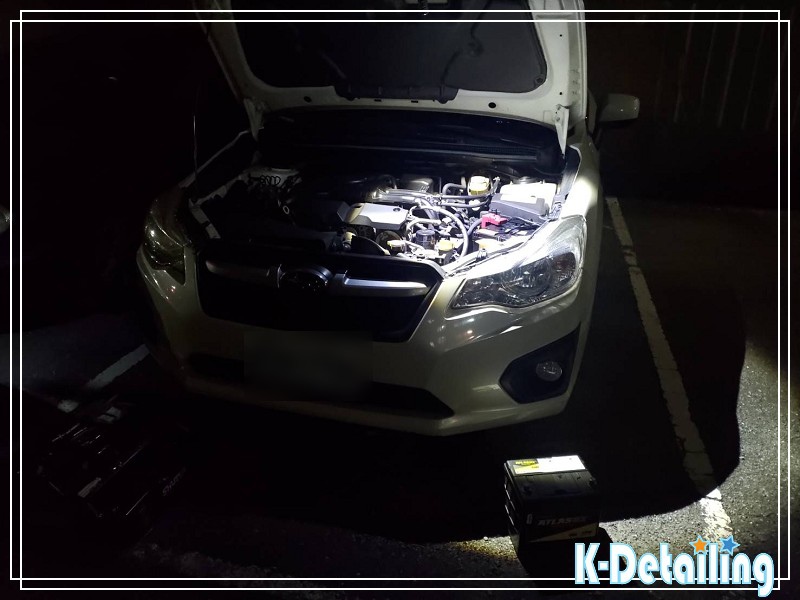 淡水到府換電瓶-速霸陸 Impreza 更換 Kawasaki 電瓶