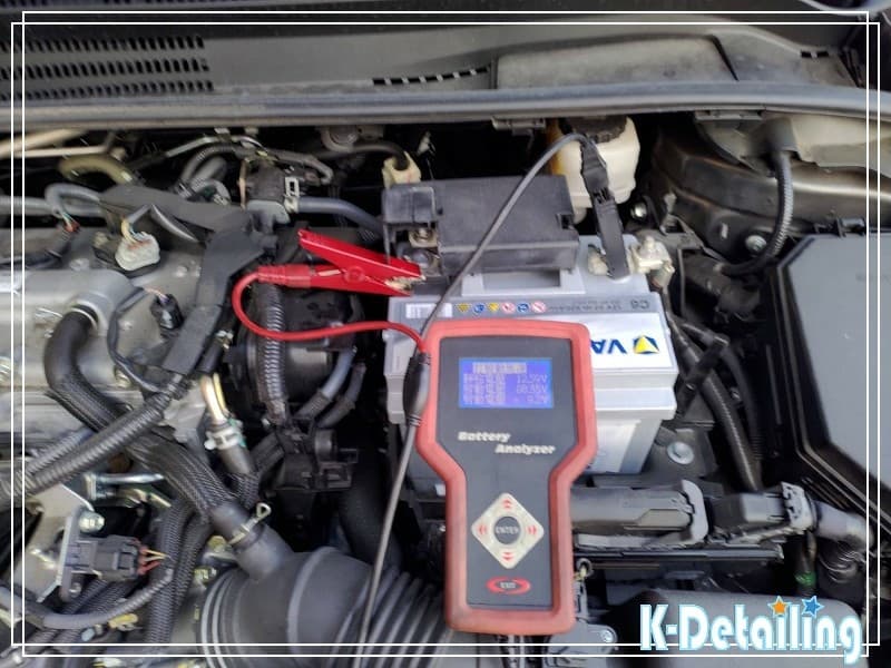 Altis 電瓶更換後啟動放電測試顯示電壓 8.35V