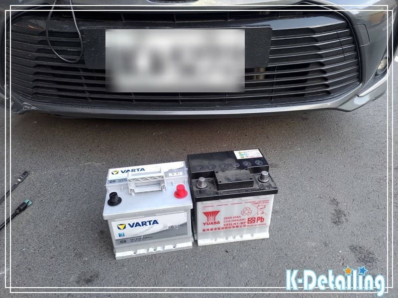TOYOTA Altis 原廠電瓶與 VARTA DIN52 規格比較