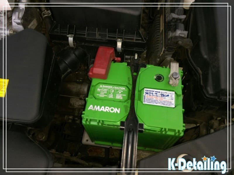TOYOTA CAMRY 7代原車電瓶使用AMARON 85D23L銀合金電瓶約兩年里程數7萬公里檢測