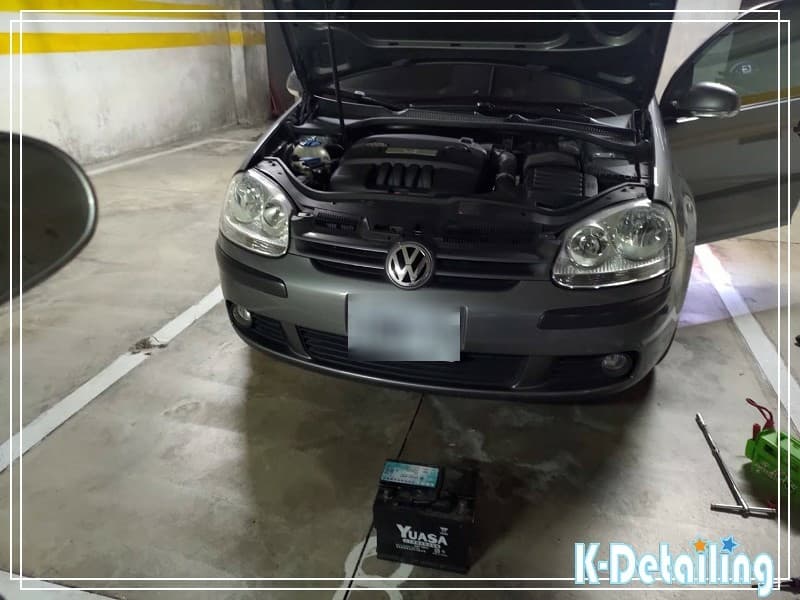 福斯 Golf MK5 發動時的「喀喀聲淡水竹圍到府換電瓶紀錄