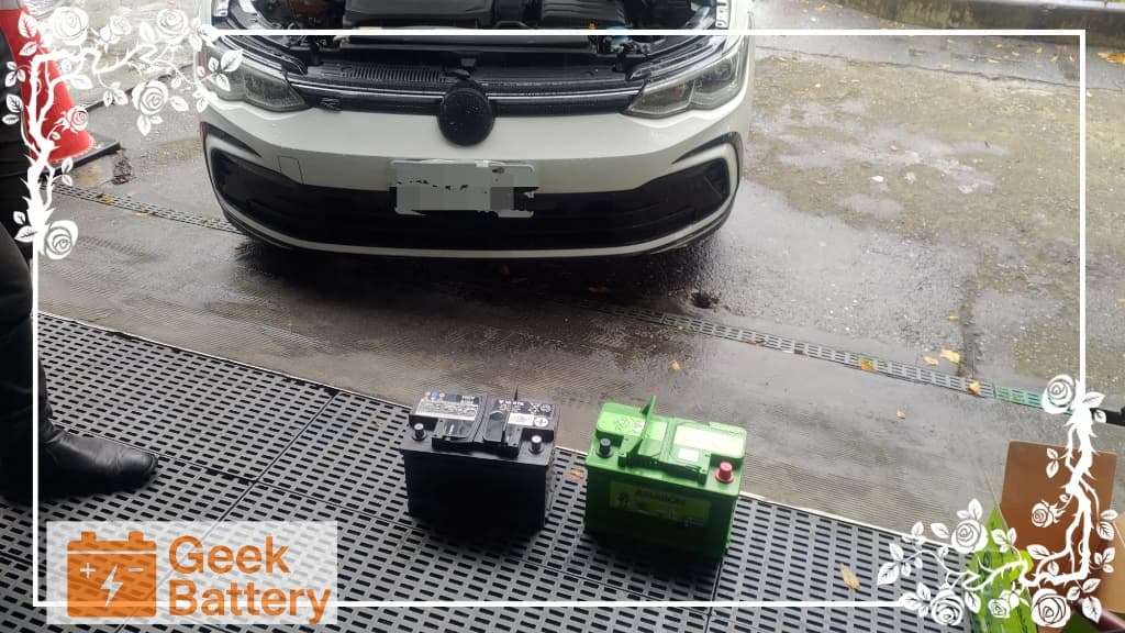 Golf Mk8 新舊電瓶對照：原廠 VARTA 與 Amaron LN3 AGM