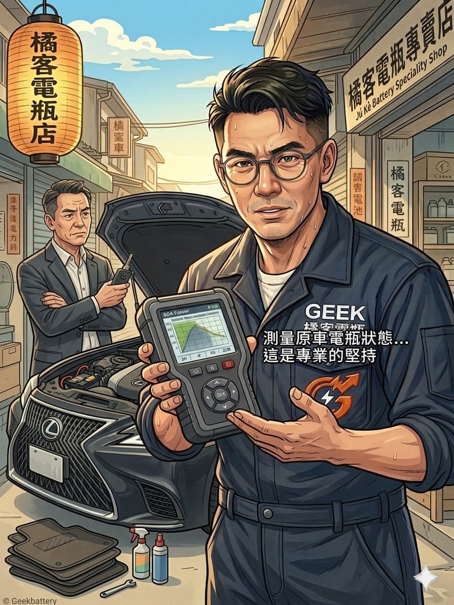 橘客電瓶G桑堅持更換前的數據檢測-職人隨筆