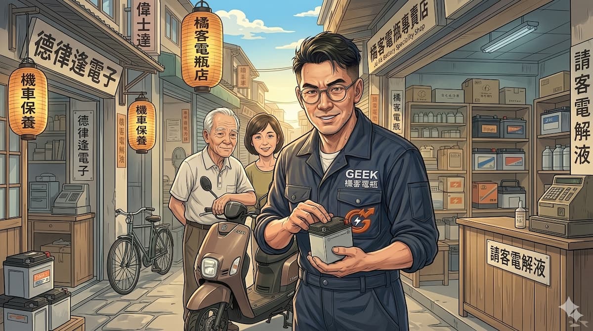 橘客電瓶G桑機車電瓶診斷服務-職人隨筆