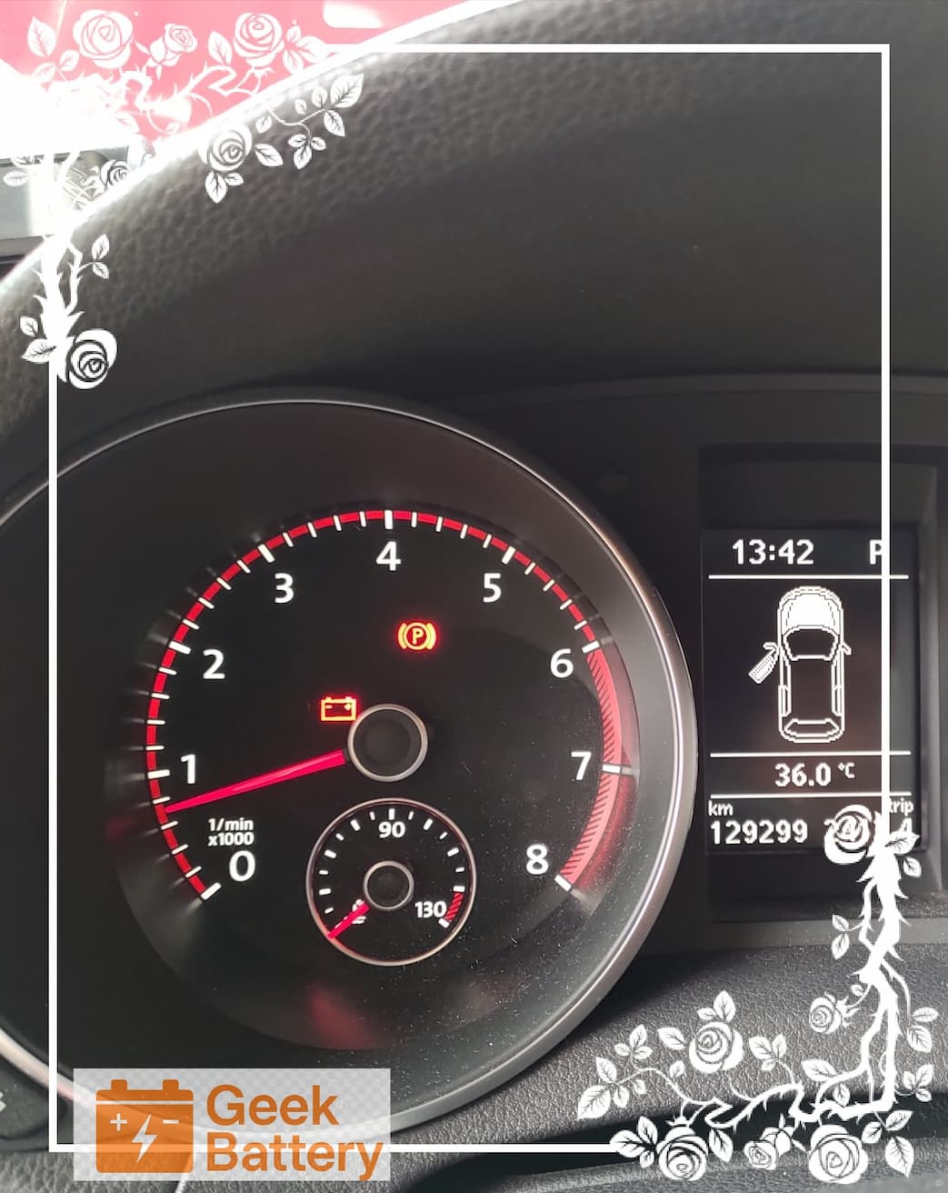 Golf GTI 儀表板電瓶燈長亮