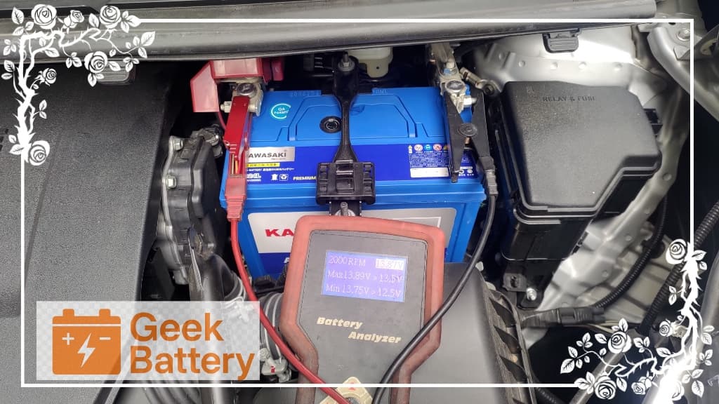 SIENTA電瓶更換發電機重負載 13.87V 
