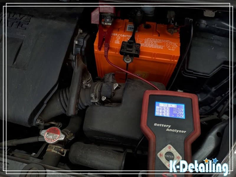 TOYOTA Sienta 電瓶更換 SOP：Power Zone 66B24LS 實車瞬間啟動壓降電壓 9.29V 檢測