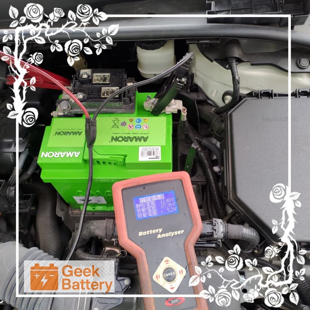 TOYOTA Corolla Cross 啟動馬達運轉測試，實測啟動瞬間電壓為 7.76V，運作點火反應迅速