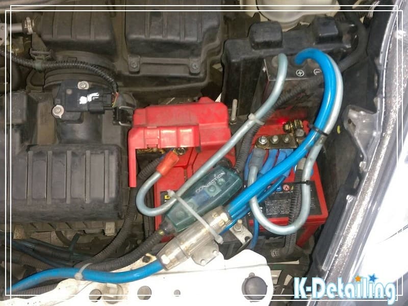 Honda FIT 2代引擎室電瓶與改裝線組狀況診斷