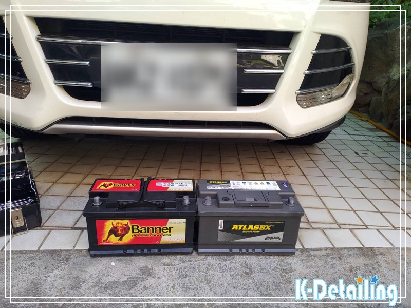 新電瓶 Banner 與舊電瓶 ATLAS 外觀與規格結構現場對照