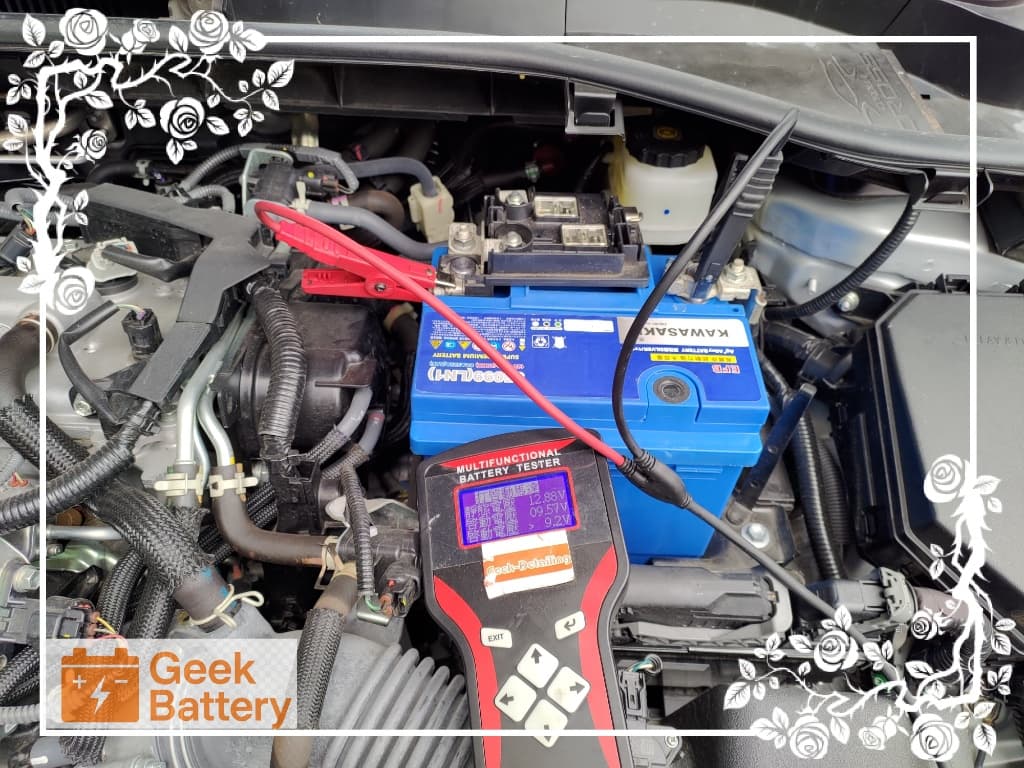 Corolla Cross 新電瓶啟動測試壓降顯示 9.57V，瞬間推力充足穩定