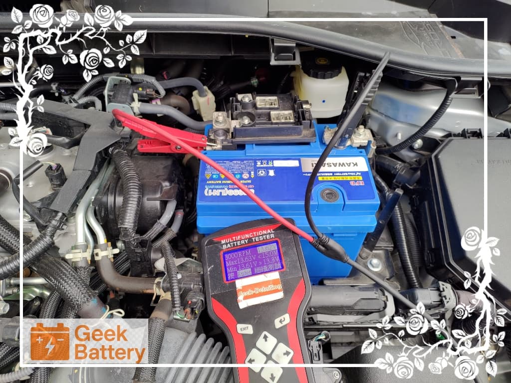 Corolla Cross 發電機低負載測試顯示電壓 13.62V，充電動能平穩正常