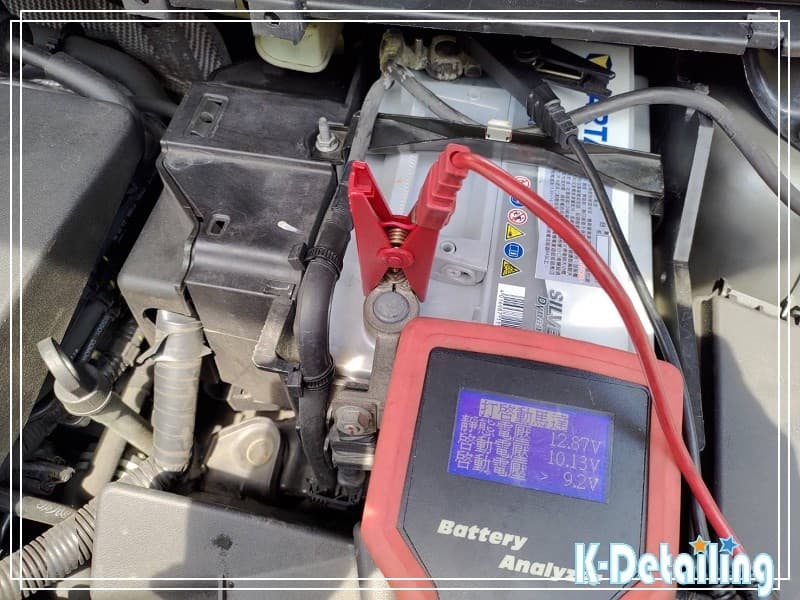 FOCUS MK2 更換 VARTA LBN2 電瓶後啟動測試，最低啟動電壓 10.13V 瞬間推力強勁