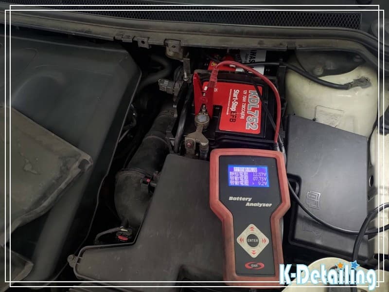 FORD FOCUS MK2.5 TDCI 新電瓶點火啟動測試數據，瞬間啟動電壓 7.73V 展現強勁爆發力
