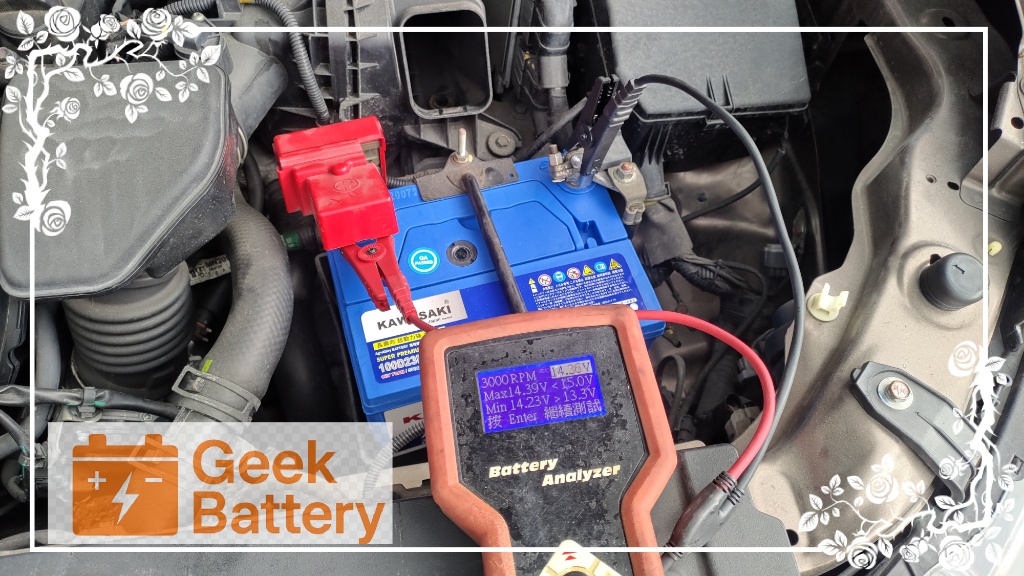 OUTLANDER 發電機低負載測試 (3000 RPM)，實測電壓 14.36V 穩健達標