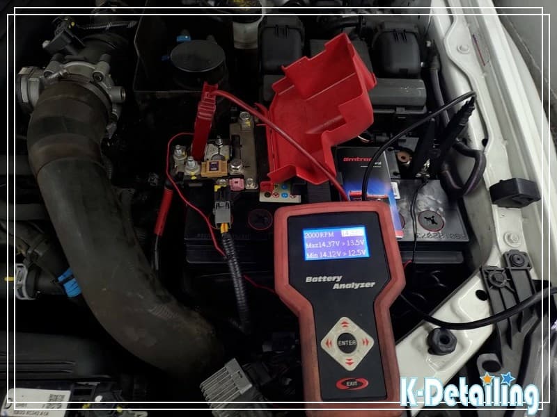 Ford Ranger 引擎在 2000 轉時，檢測儀顯示發電機輸出最高 14.35V，回充功能正常