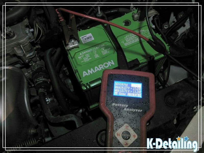 TOYOTA RAV4 發電機 3000RPM 回充測試 13.91V