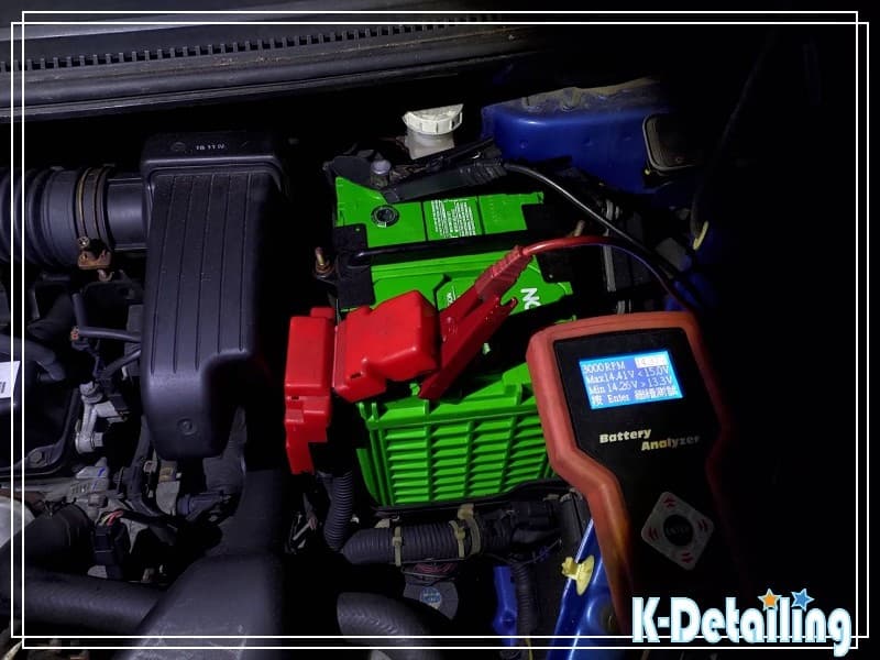 三菱 Colt Plus 發電機 3000 RPM 回充測試實測 14.37V