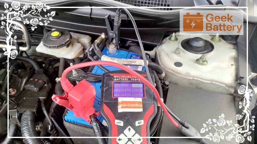 Honda CR-V 5.5代發電機 2000 RPM 回充測試，實測回充電壓 14.46V 平穩正常