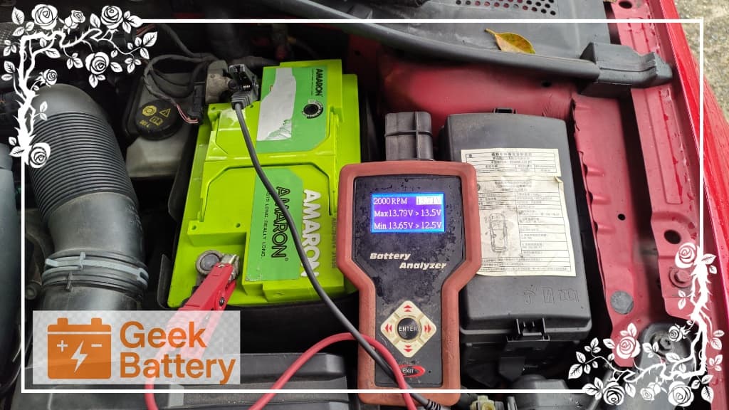 福斯 Golf GTI 7代發電機2000 RPM回充測試13.71V