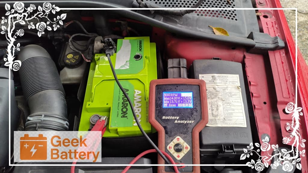 福斯 Golf GTI 7代發電機3000 RPM回充測試13.81V
