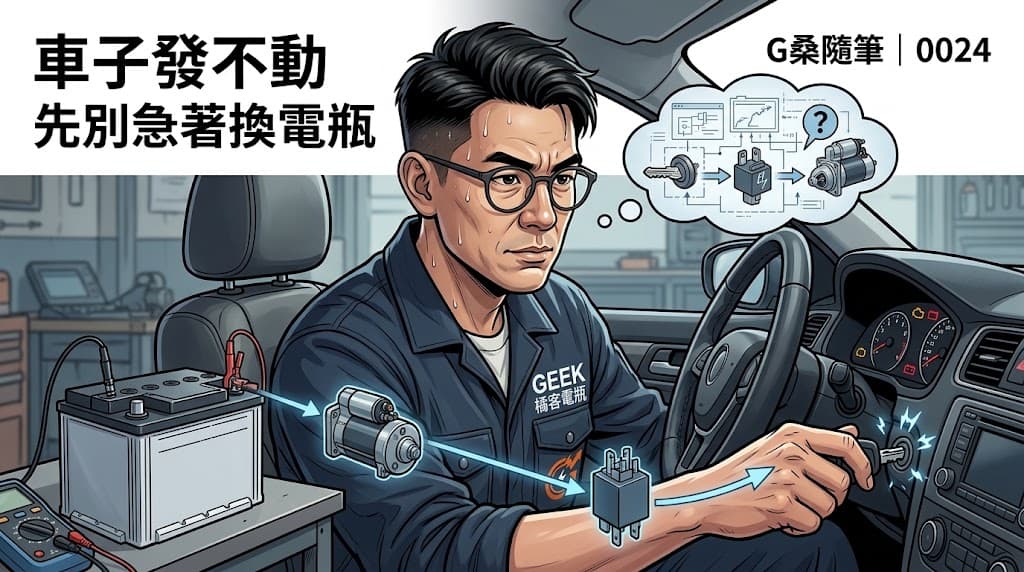 G桑隨筆車子發不動先檢查啟動訊號與電瓶