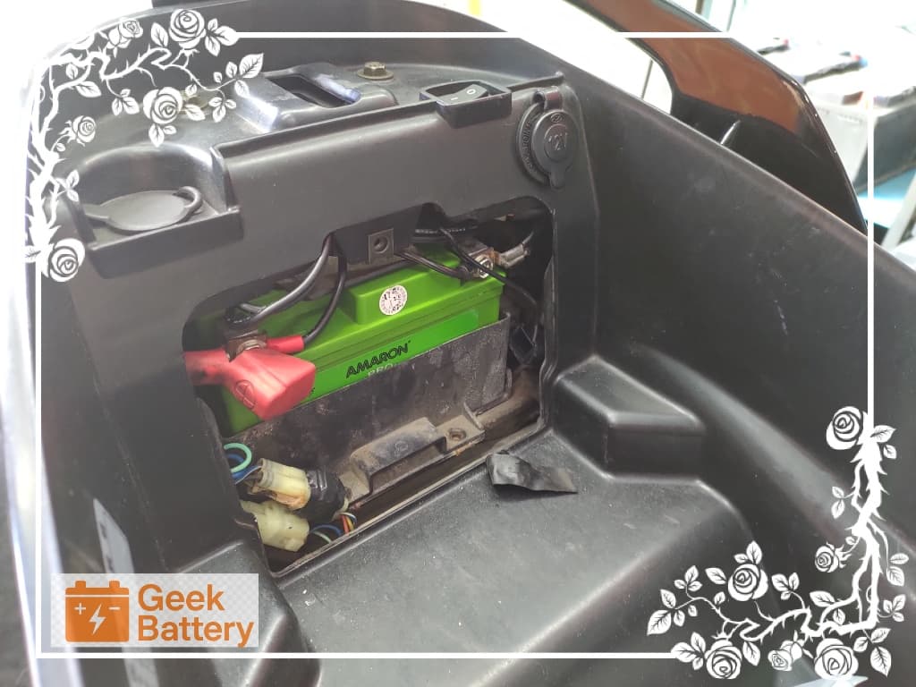 PGO TIGRA 安裝 AMARON 7號 AGM 電瓶完成