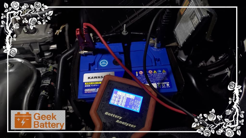 RAV4 新電瓶啟動電壓測試 RAV4 更換新電瓶後啟動瞬間最低電壓7.77V