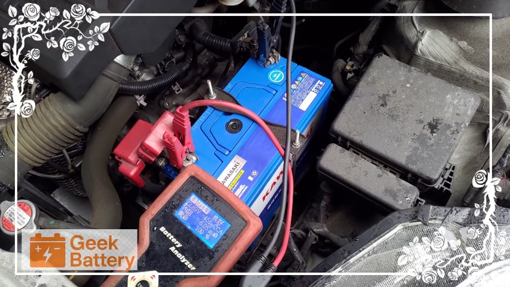 全新 KAWASAKI 60B24L 電瓶靜態檢測數據，電壓 12.69V 冷啟動電流 451 CCA 健康度 100%
