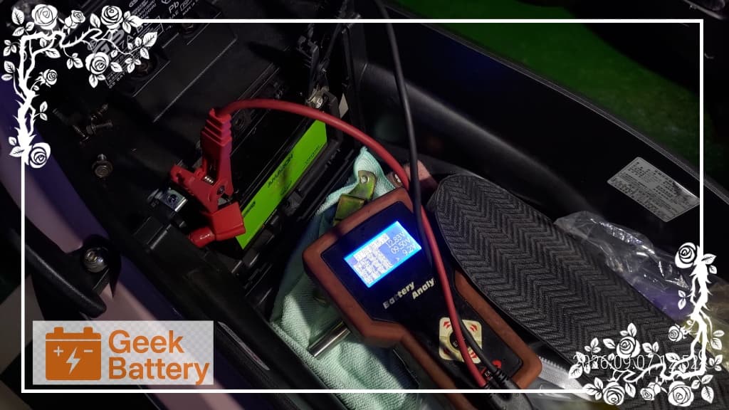SYM WOO 新電瓶啟動測試壓降至 9.50V