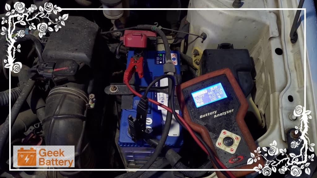 全新德國 VARTA 65B24RS 電瓶靜態檢測數據，實測靜態電壓 12.58V、446 CA、內阻 6.12mΩ、壽命 100%